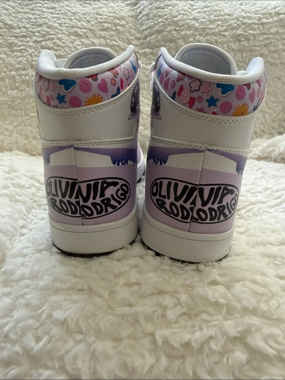 Olivia Rodrigo Purple Butterfly High-Top Sneakers
